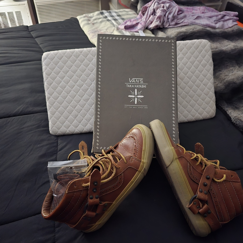 Vans Brown Leather High-Tops